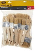 Wholesale - 24pc GAM CHIP BRUSH SET, 3-ASSORTED SIZE C/P 36, UPC: 076670123240